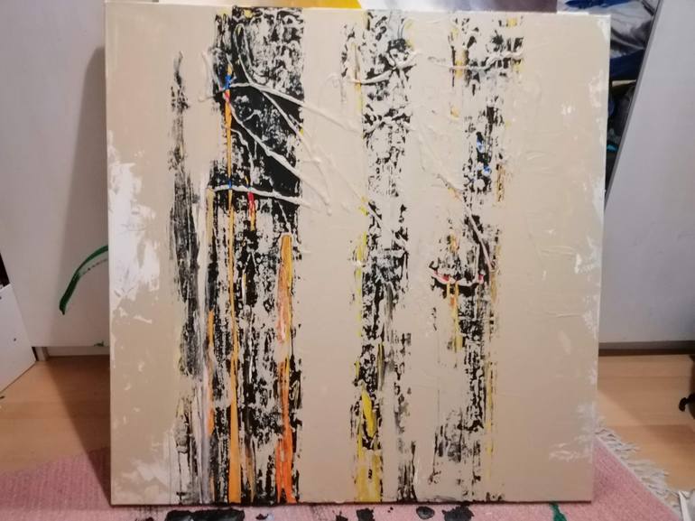 Original Abstract Expressionism Abstract Mixed Media by Laura Brehm