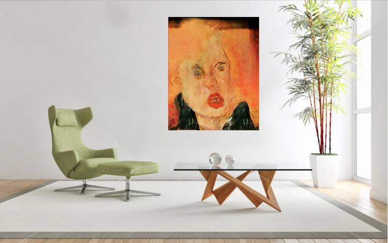 Original Abstract Expressionism People Digital by Janet STRAYER