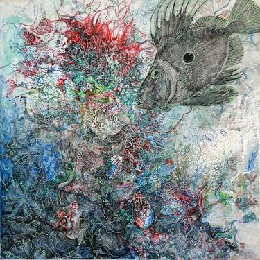 Original Figurative Seascape Mixed Media by Janet Strayer