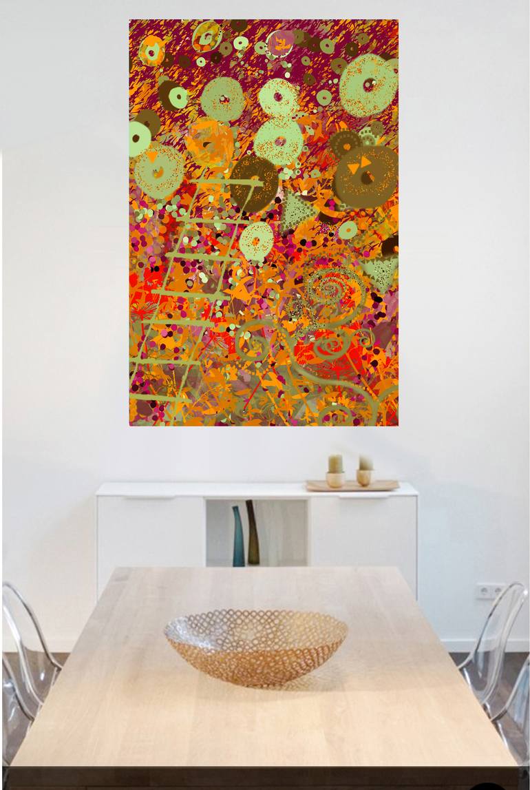 Original Modernism Abstract Digital by Janet Strayer