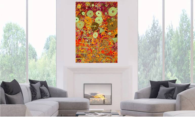 Original Modernism Abstract Digital by Janet Strayer