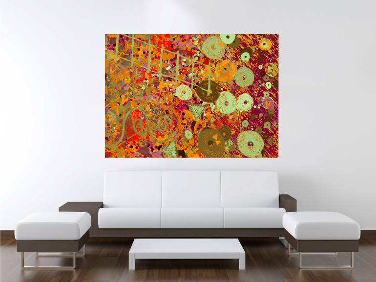 Original Modernism Abstract Digital by Janet Strayer