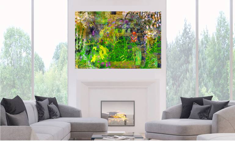 Original Modernism Abstract Mixed Media by Janet Strayer