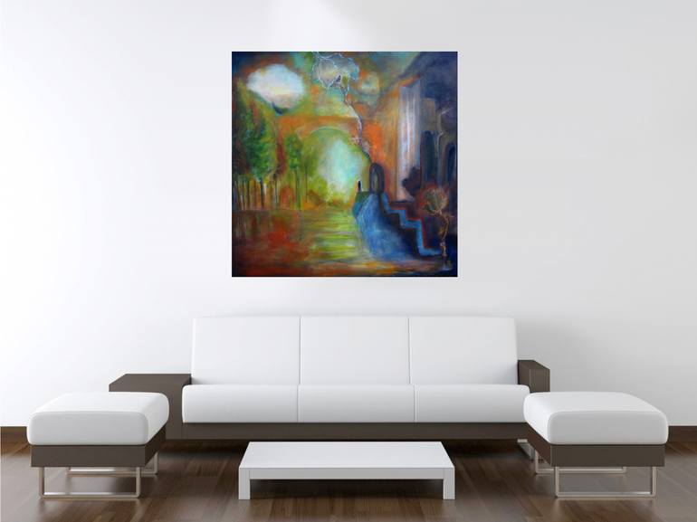 Original Fine Art Abstract Painting by Janet STRAYER