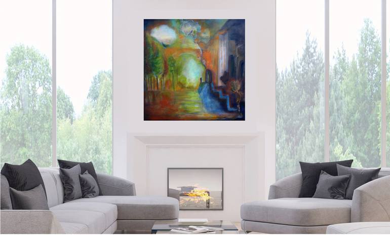 Original Fine Art Abstract Painting by Janet STRAYER