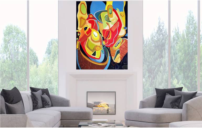 Original Abstract Painting by Janet STRAYER