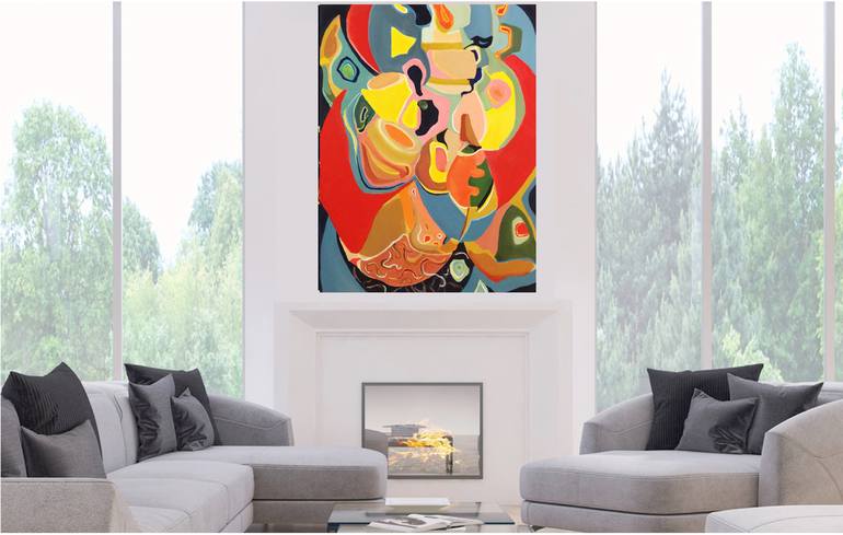 Original Fine Art Abstract Painting by Janet STRAYER