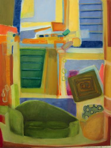 Original Abstract Interiors Paintings by Janet STRAYER