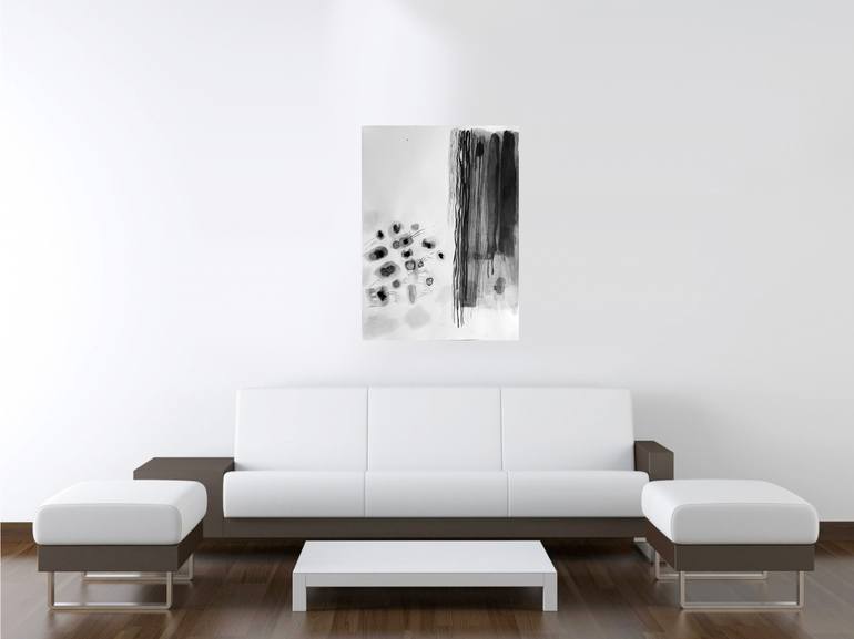 Original Minimalism Abstract Drawing by Janet STRAYER