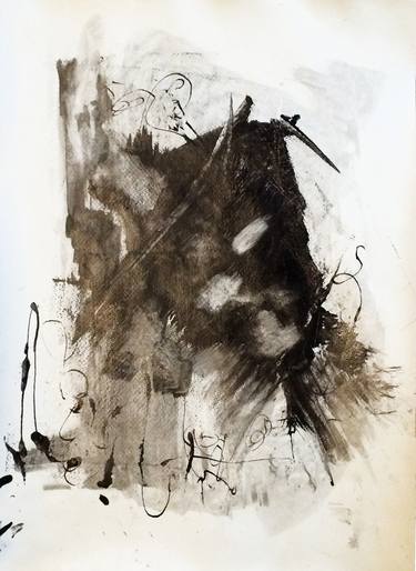 Original Abstract Expressionism Abstract Drawings by Janet STRAYER