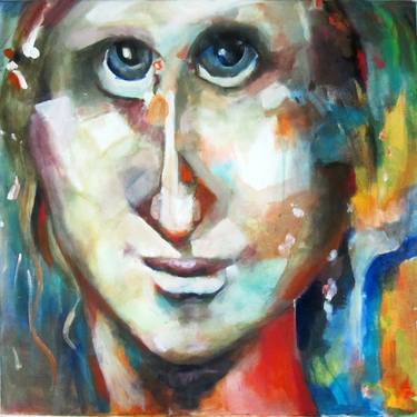 Original Abstract Expressionism Portrait Paintings by Janet STRAYER