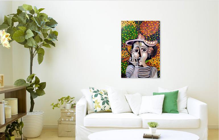 Original Abstract People Painting by Janet Strayer