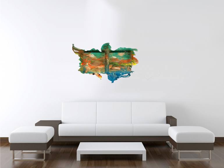 Original Abstract Expressionism Abstract Painting by Janet Strayer