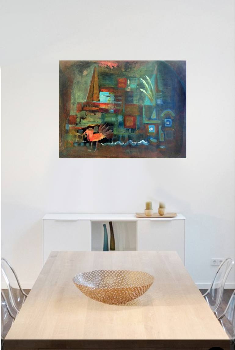 Original Modern Abstract Painting by Janet STRAYER