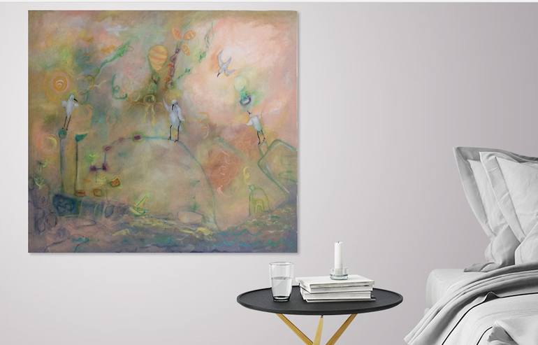 Original Abstract Painting by Janet STRAYER