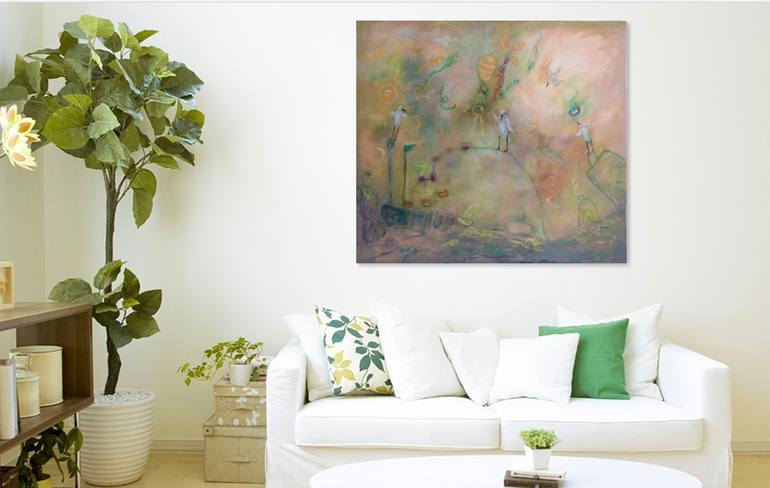 Original Expressionism Abstract Painting by Janet STRAYER