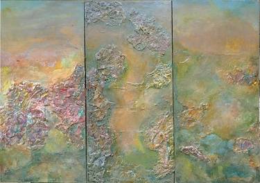 Original Fine Art Abstract Paintings by Janet STRAYER
