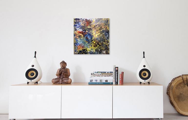 Original Abstract Expressionism Abstract Painting by Janet Strayer