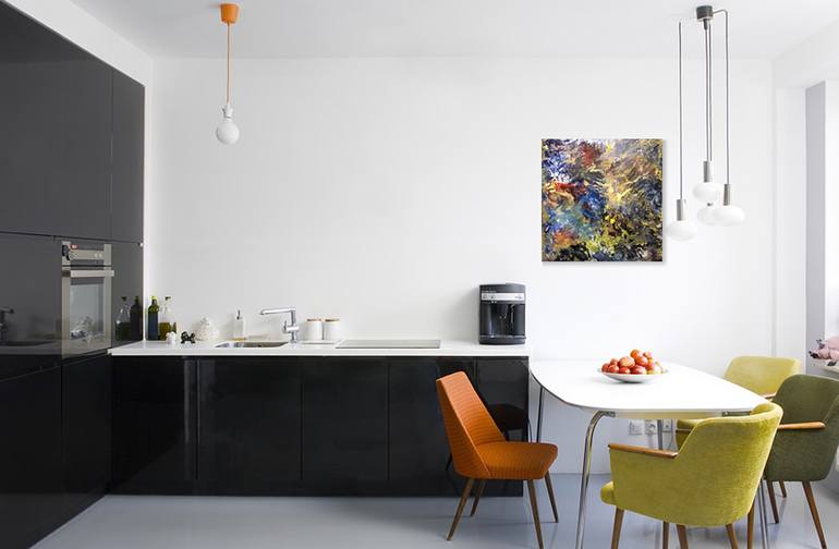 Original Abstract Expressionism Abstract Painting by Janet Strayer