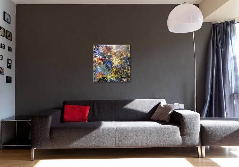 Original Abstract Expressionism Abstract Painting by Janet Strayer