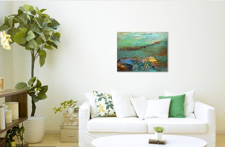 Original Abstract Landscape Painting by Janet STRAYER