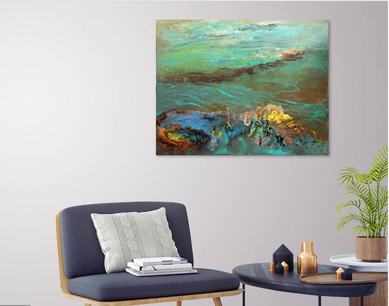 Original Abstract Landscape Painting by Janet STRAYER