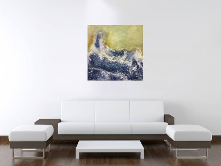 Original Expressionism Seascape Painting by Janet STRAYER