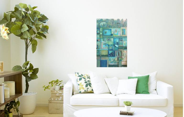 Original Modern Abstract Painting by Janet STRAYER