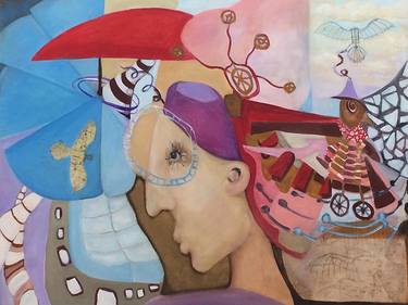 Original Conceptual People Paintings by Janet STRAYER