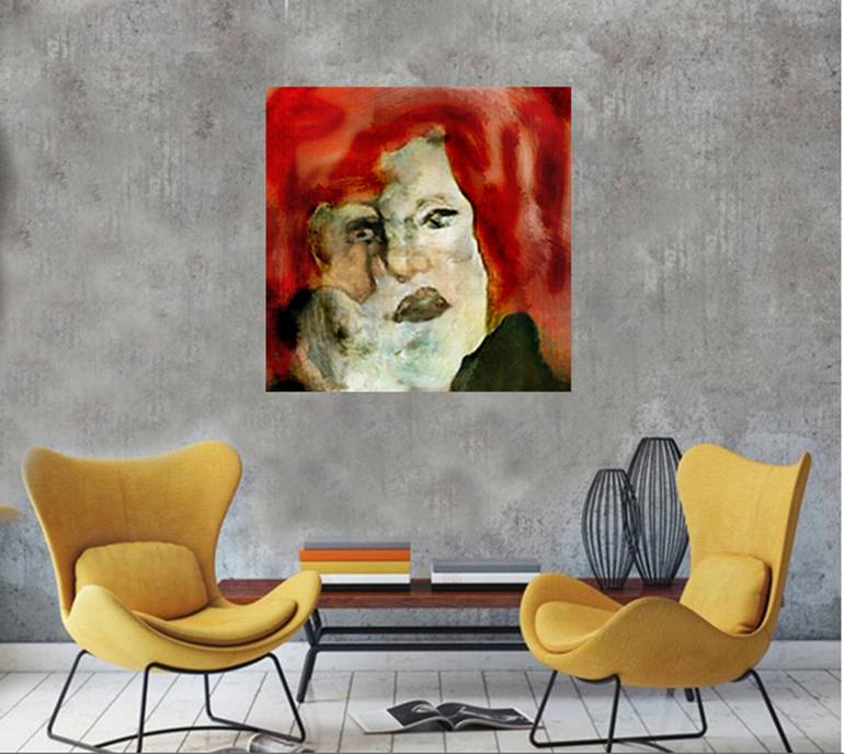 Original Expressionism People Digital by Janet STRAYER