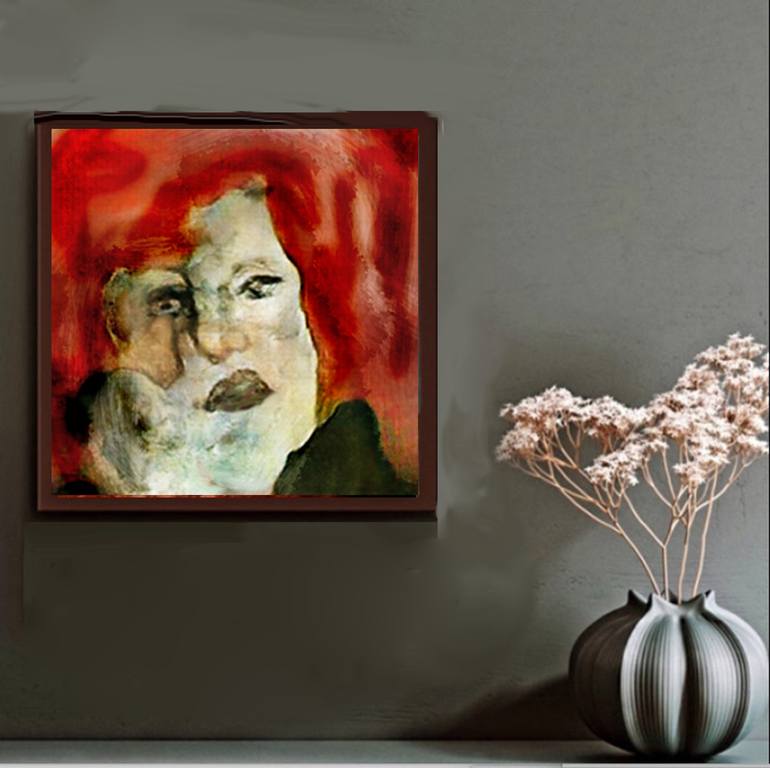 Original Expressionism People Digital by Janet STRAYER