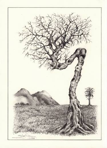 Original Tree Drawing by Dion Futerman