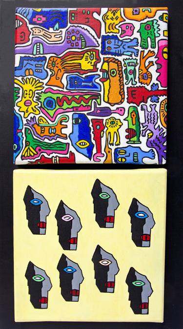 Original Street Art Culture Paintings by Neko quatre vingt douze vl