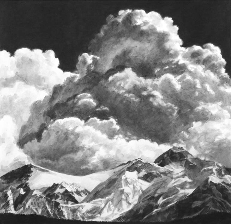 Original Figurative Landscape Painting by Anastasia Shimshilashvili