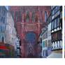 Oil on Canvas. Impressionism.
Strasbourg street written in oil in a traditional manner