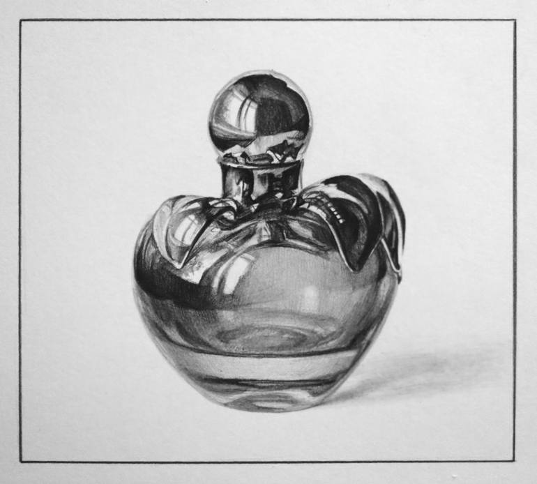 Original Realism Still Life Drawing by Anastasia Shimshilashvili