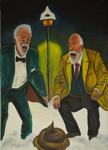 Original Men Painting by Axl Hoehle