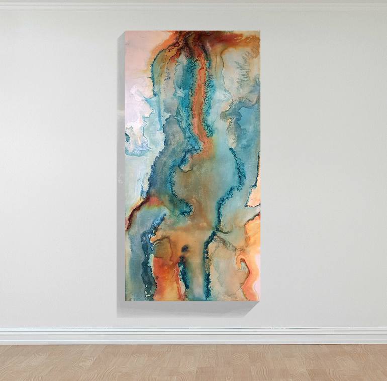 Original Abstract Landscape Painting by Pandora Angelique Rebecca Boee