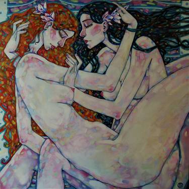 Print of Art Deco Love Paintings by MaRusya Dram