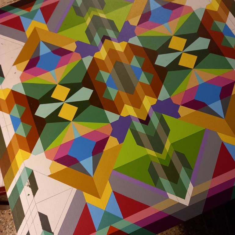 Original Geometric Painting by Farid Alam