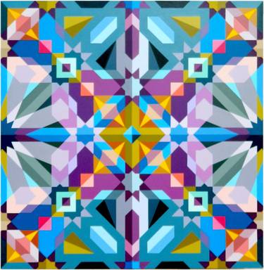Original Abstract Geometric Paintings by Farid Alam
