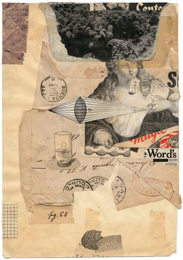 Original Dada People Collage by Eduardo Recife