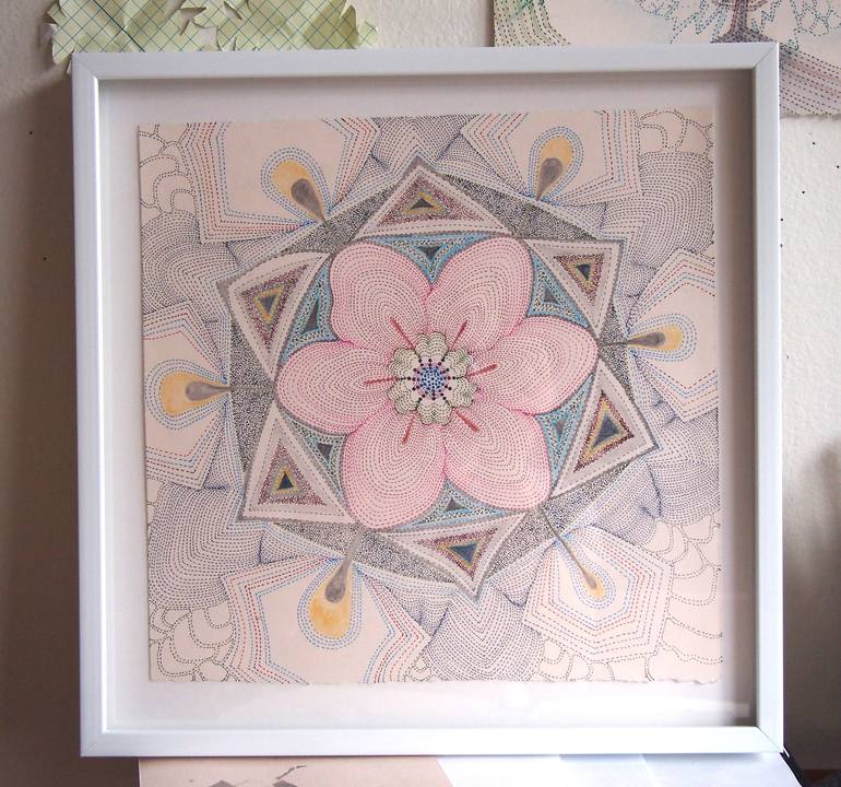 Original Abstract Nature Drawing by Sarah Morejohn