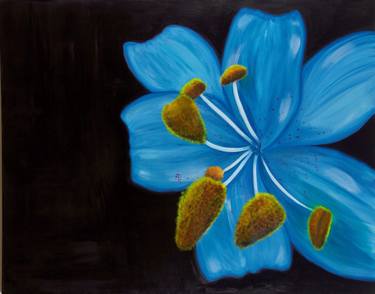 Original Fine Art Floral Paintings by Dalia Atteya