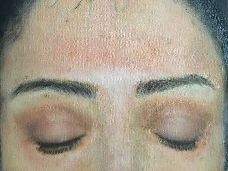 Original Realism Portrait Painting by Dalia Atteya