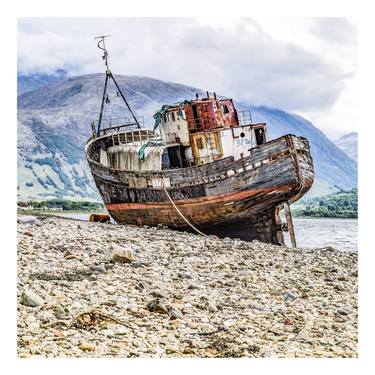 The Corpach Wreck HDR 2 Square Format  PRINT ONLY thumb