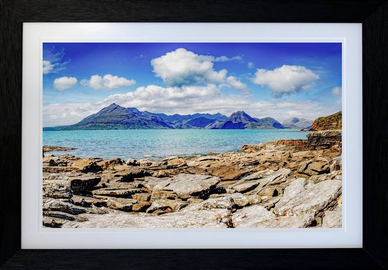 Original Landscape Photography by Mike Mchugh | Photorealism Art on Paper | Elgol Beach Cuillin Mountains Isle of Skye - Scotland