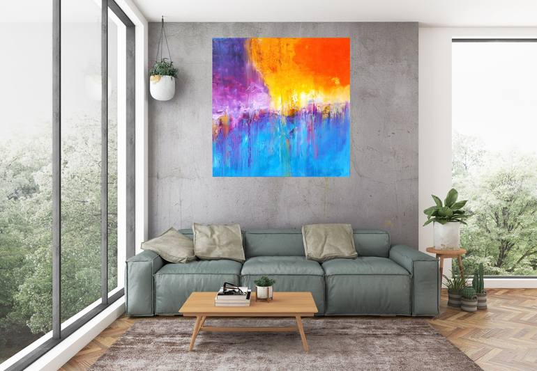 Original Abstract Landscape Painting by Ivana Olbricht