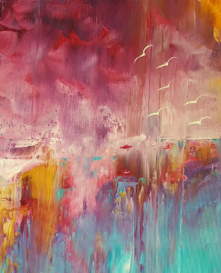 Original Abstract Landscape Painting by Ivana Olbricht