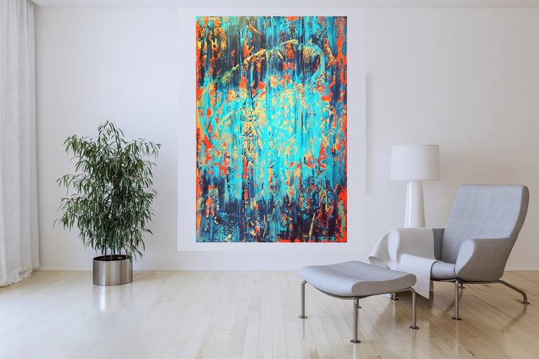 Original Abstract Expressionism Abstract Painting by Ivana Olbricht